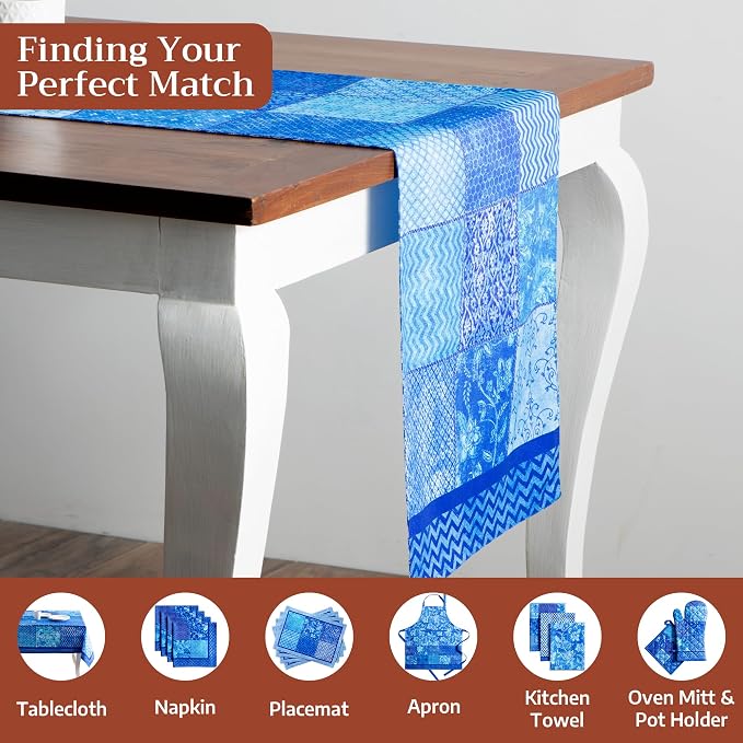 Maison d' Hermine Table Runner 100% Cotton 14.50" x 72" | Table Runners 72 - Image 4