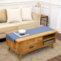 Solino Home 100% Linen Table Runner Blue Denim Woven, Athena 14 x 48 in | Table by SolinoHome