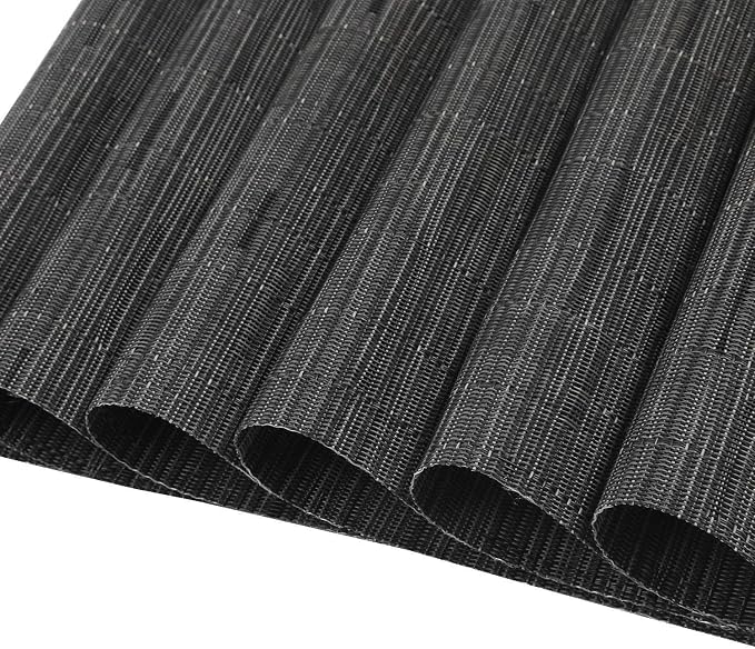 SHACOS Small Round Table Placemats Wedge Placemat Set of 4 Non Slip Heat - Image 4