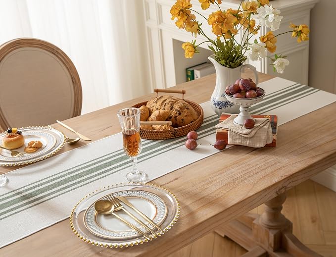 Caflife Boho Table Runner for Modern Farmhouse Decor, Dining Table décor 13 x - Image 3