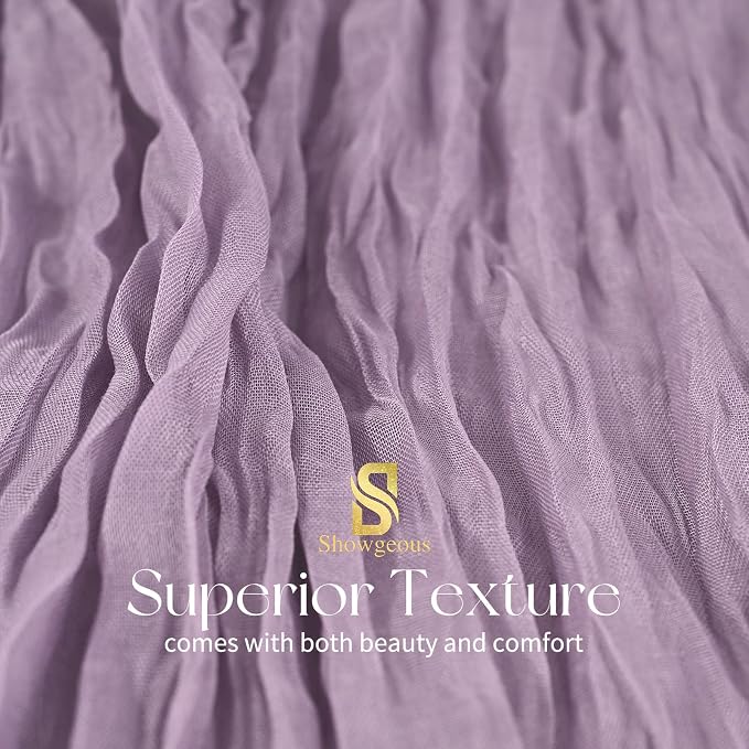 Showgeous 18 Pack Purple Cheesecloth Table Runner, 17 x 108 Inches | Boho - Image 4