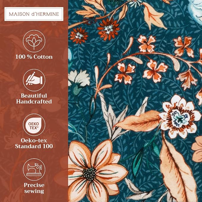 Maison d' Hermine Placemats Set of 4 Reusable 100% Cotton | Cloth Place Mats - Image 2