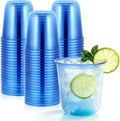 KesaPlan 100Pcs 12oz Blue Plastic Party Cups, Disposable Wine Cocktail Cups | by KesaPlan