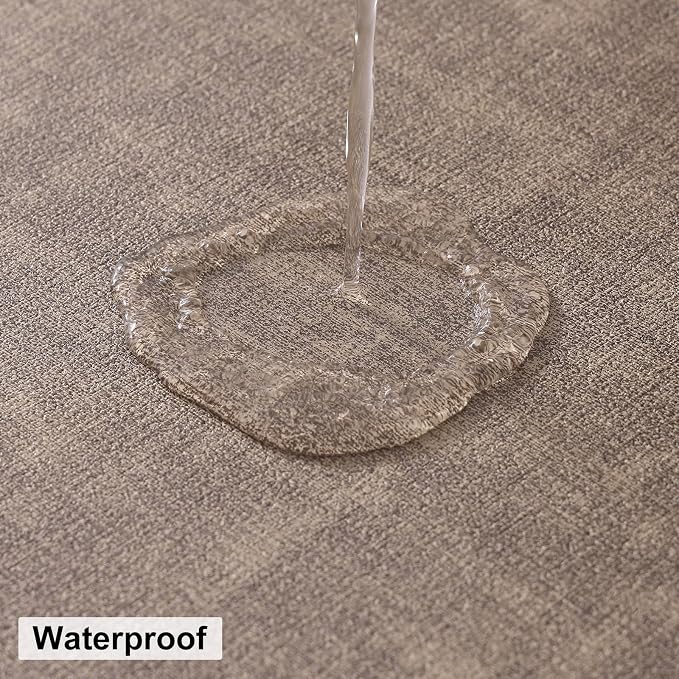 Round Faux Leather Placemat and Coaster 4 Packs, Washable Heat Resistant Dining - Image 6