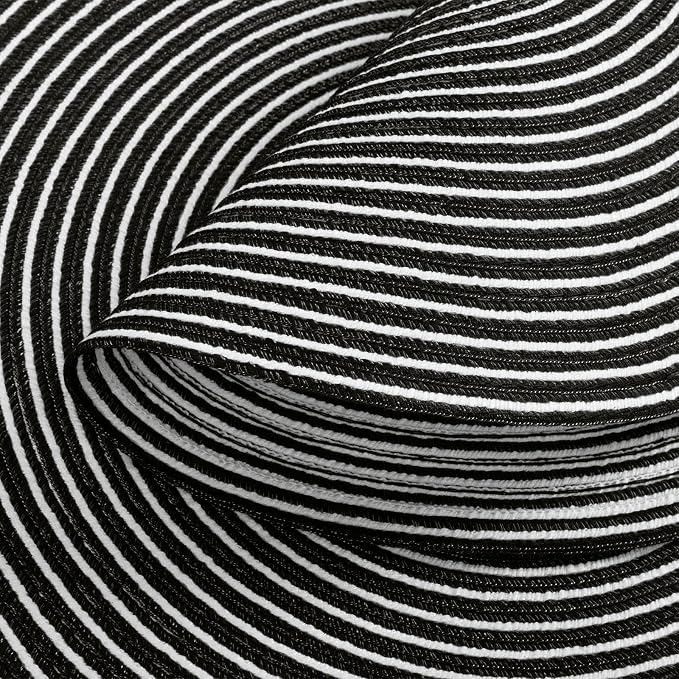 SHACOS 15 inch Round Braided Placemats Set of 6 Non Slip Washable Fabric - Image 2