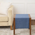 Solino Home 100% Linen Table Runner Blue Denim Woven, Athena 14 x 36 in | Table by SolinoHome