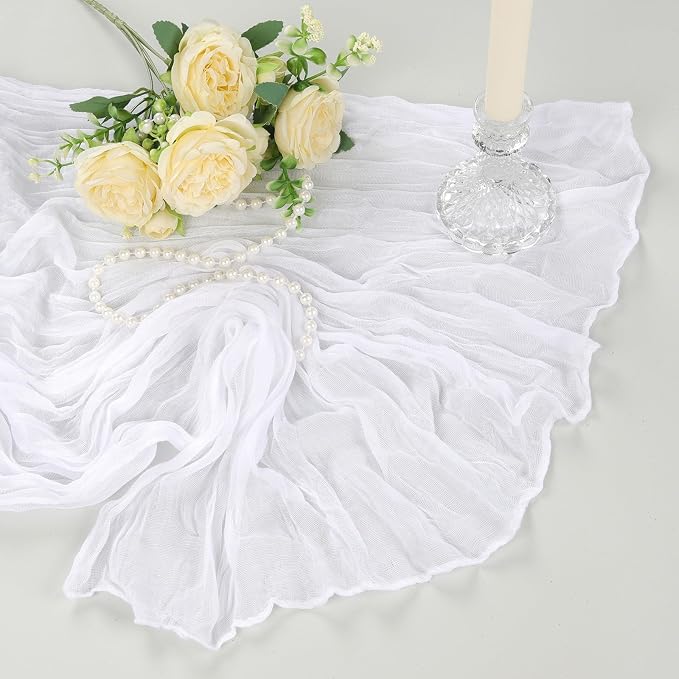 6 Pack White Cheesecloth Table Runner 10Ft Gauze Cheese Cloth Table Runner - Image 6
