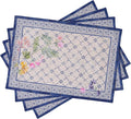 Maison d' Hermine Placemats Set of 4 Reusable 100% Cotton | Cloth Place Mats by MaisondHermine