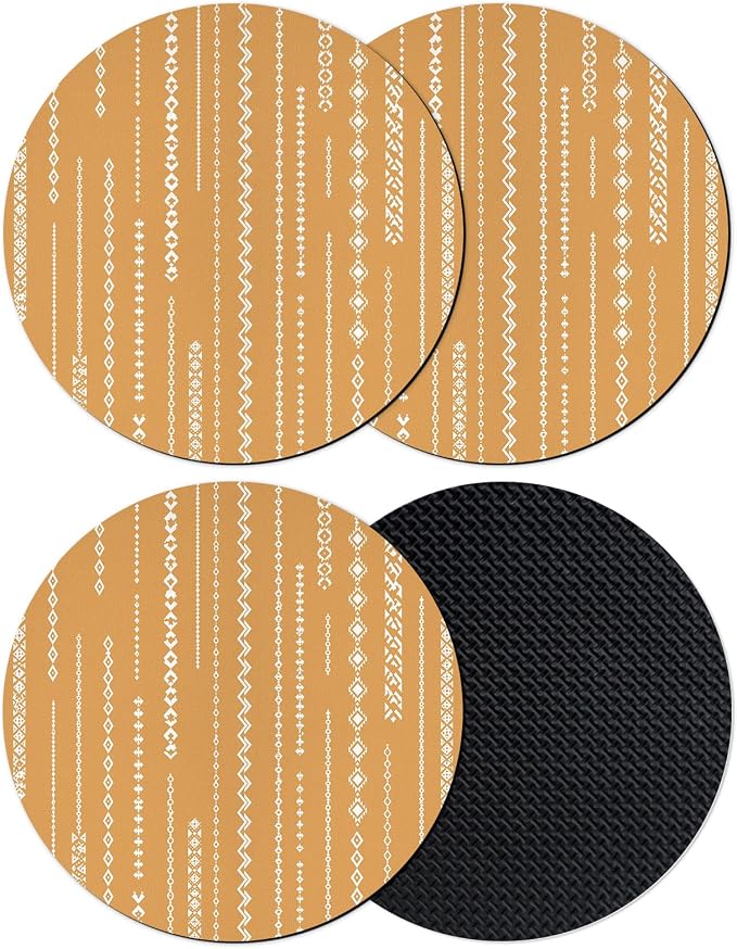 Southwestern Lines Coasters Set of 4, Absorbent Coasters by Unknown
