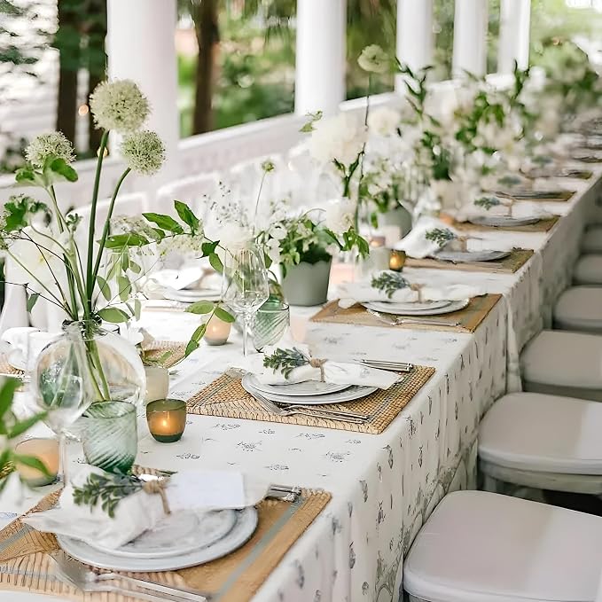 MAOANME Boho Eucalyptus Leaf Napkin Rings - Image 6