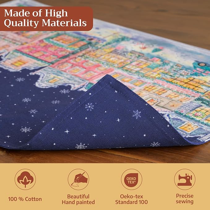 Maison d' Hermine Placemats Set of 4 Reusable 100% Cotton | Cloth Place Mats - Image 3