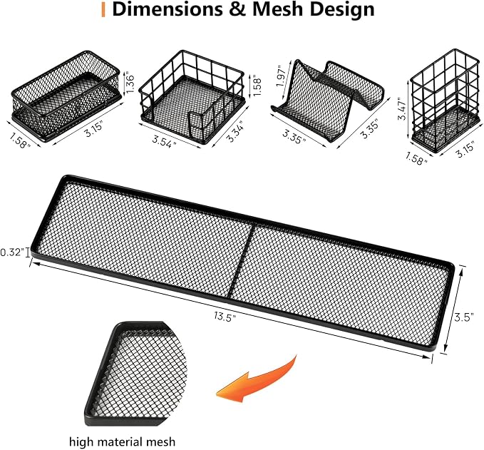 Topwey 7 in 1 Desk Organizer and Accessories | School - Image 6
