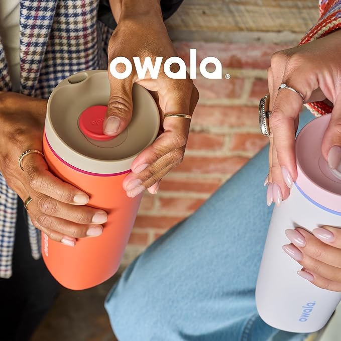 Owala SmoothSip Slider Insulated Stainless Steel Coffee Tumbler, Reusable Iced - Image 5
