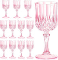 7OZ Plastic Wine Glasses, Reusable Vintage Goblets Unbreakable Drinking Glasses by Unknown