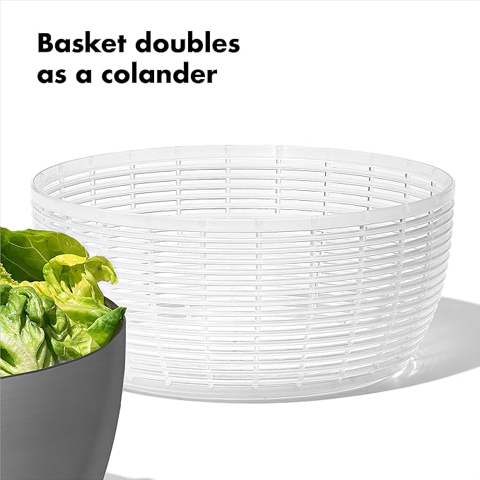 OXO Steel Salad Spinner - Image 6