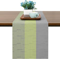 Table Runner 71 Inches Long, Vinyl Woven Farmhouse Table Runners | Washable by Chitomars