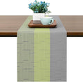 Table Runner 53 Inches Long, Vinyl Woven Farmhouse Table Runners | Washable by Chitomars