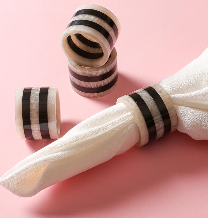 Resin Napkin Rings Set of 12 - Image 8
