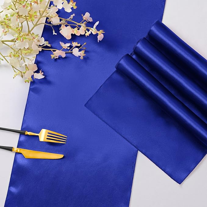 Horbaunal 6 Pack Satin Runners 12 x 108 Inch, Royal Blue | Bright Silky Smooth - Image 5