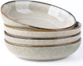 AmorArc 8.5’’ Ceramic Pasta Bowls Set of 4, 36oz Large Stoneware Bowls Set | by AmorArc