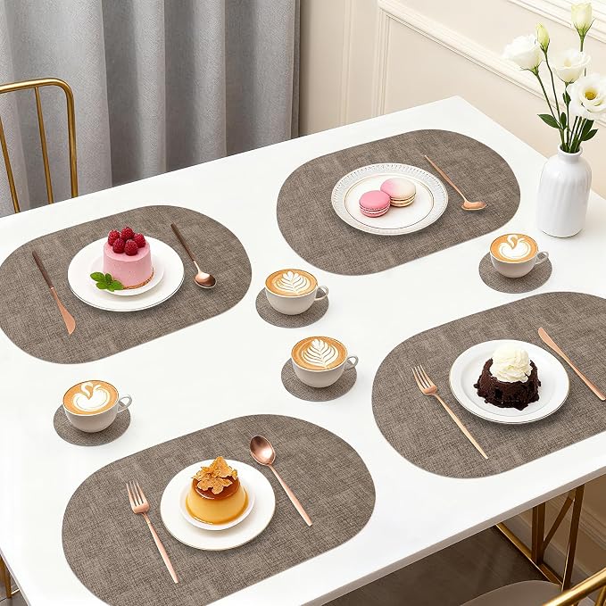 Faux Leather Placemats Set of 4 - Image 6