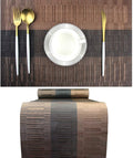PIGCHCY Elegant Placemats with Matching Table Runner, Washable Durable Plastic by PIGCHCY