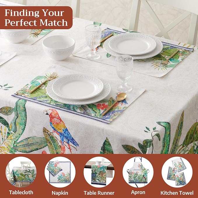 Maison d' Hermine Placemats Set of 4 Reusable 100% Combed Cotton | Cloth Place - Image 7