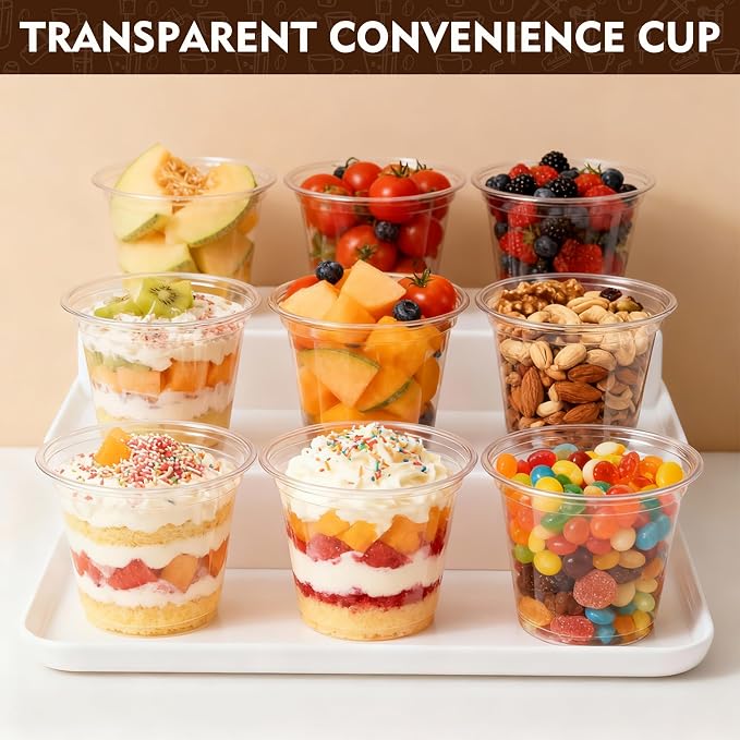 YEEHAW 9 oz 100 Pack Clear Plastic Cups - Image 8