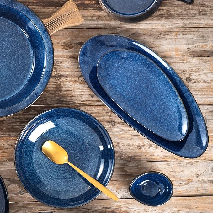 vicrays Large Oval Serving Platters, Stackable Serving Trays Serving Plates - Image 6