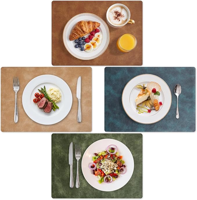 MOSAYT Vinyl Placemats Set of 4-12 X 17 Inch by MOSAYT