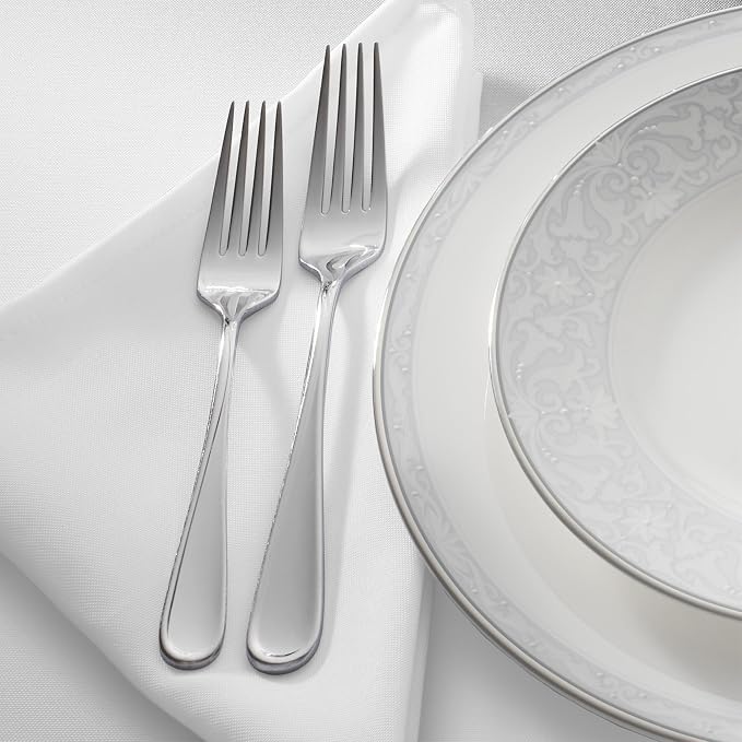 Lann's Linens Set of 12 Cloth Dinner Napkins, 20-inch Polyester Napkins - Image 2