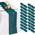 18 Pack Cheesecloth Table Runner 10FT Teal Table Runner Boho Gauze Cheese Cloth by Showgeous