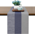 Table Runner 71 Inches Long, Vinyl Woven Farmhouse Table Runners | Washable by Chitomars