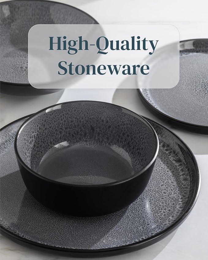 PURE LIVING INTERIOR DESIGN Breakfast Plates, Dessert Plates 4-piece Set - Image 6