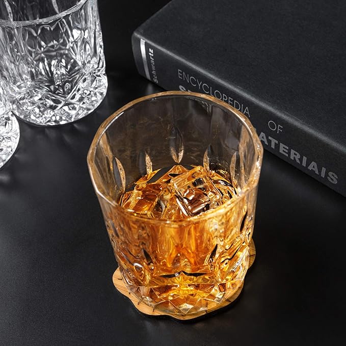 KANARS Old Fashioned Whiskey Glasses - 10 Oz Rocks Barware - Image 6