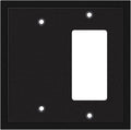 Modern Edge Decorative Wall Plate Switch Plate Outlet Cover, Durable Solid Zinc by HenneBery