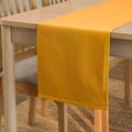 Encasa XO Table Runner 13"x72" Long | Cotton Canvas Fabric | Mango Solid Color by EncasaXO