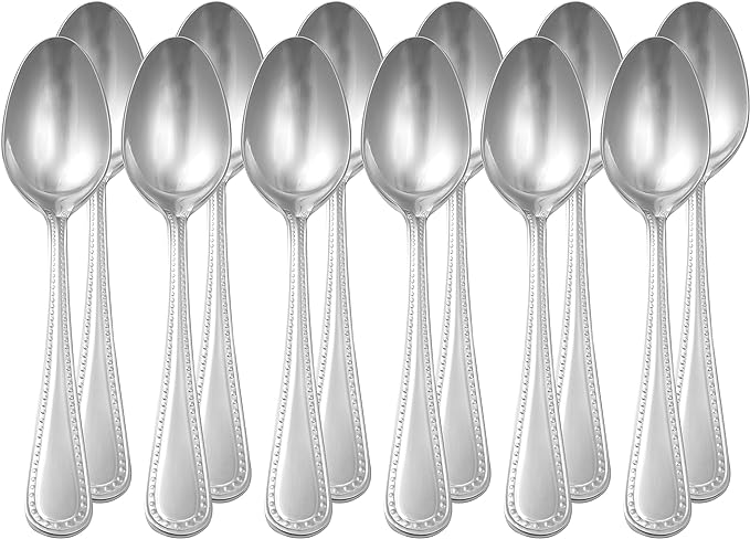 Amazon Basics Stainless Steel Dishwasher Safe Dinner Spoons - Image 4
