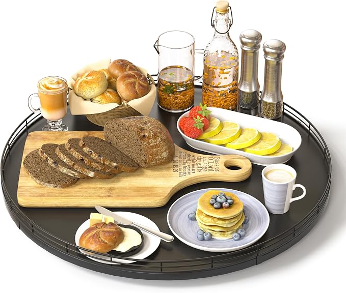 Oroyutor 16-Inch Oak Lazy Susan Organizer by Oroyutor