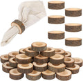 LemonRoad Set of 100 Wooden Napkin Ring Handcrafted Wooden Napkin Holder Rustic by Unknown