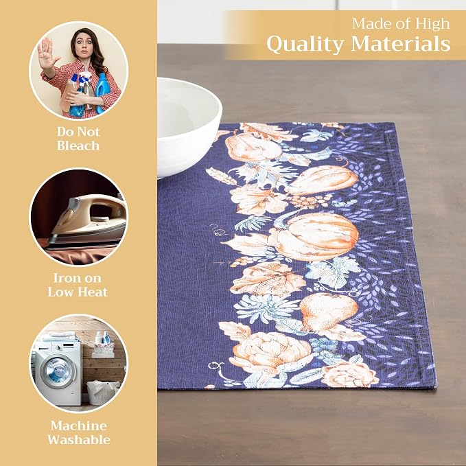 Maison d' Hermine Placemats Set of 4 Reusable 100% Cotton | Cloth Place Mats - Image 3