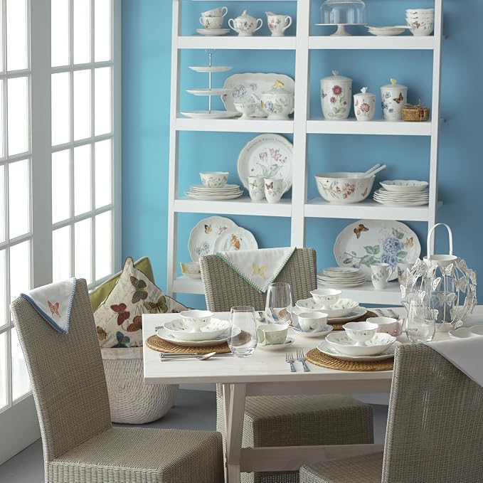 Lenox Butterfly Meadow Porcelain Pasta Bowl Set - Image 6
