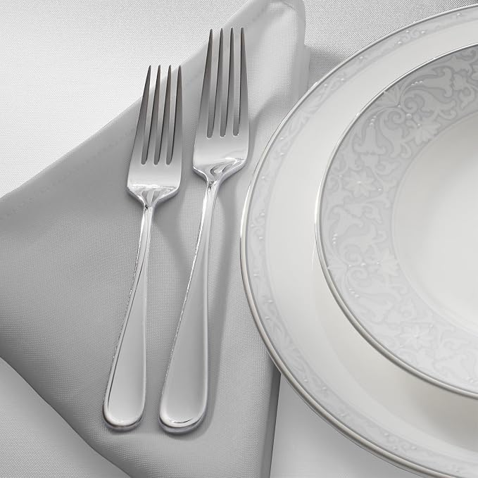 Lann's Linens Set of 144 Cloth Dinner Napkins, 20-inch Polyester Napkins - Image 2