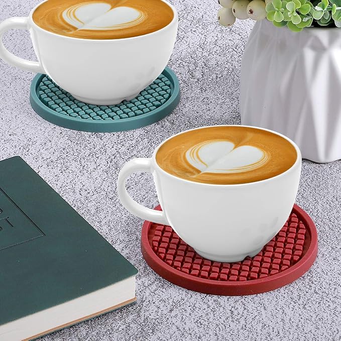 ME.FAN Silicone Coasters Thickened Drink Coasters - Image 4