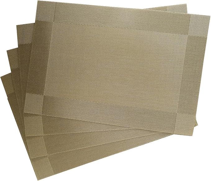 Table Placemats Dining Table Place Mats Set of 4 Heat Resistant Insulation - Image 2