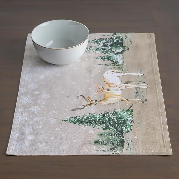 Maison d' Hermine Placemats Set of 4 Reusable 100% Cotton | Cloth Place Mats - Image 8
