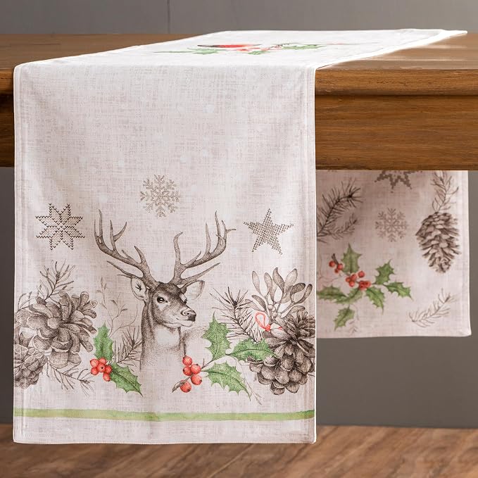 Maison d' Hermine Table Runner 100% Cotton 14.50" x 72" | Table Runners 72 - Image 8
