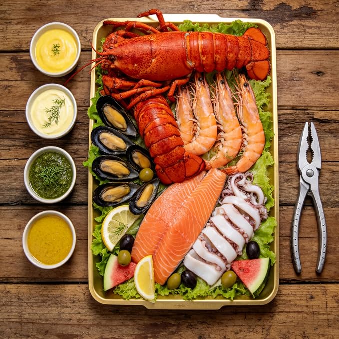 304 Stainless Steel Food Serving Tray, 12.6 Inch Rectangular Serving Tray - Image 7