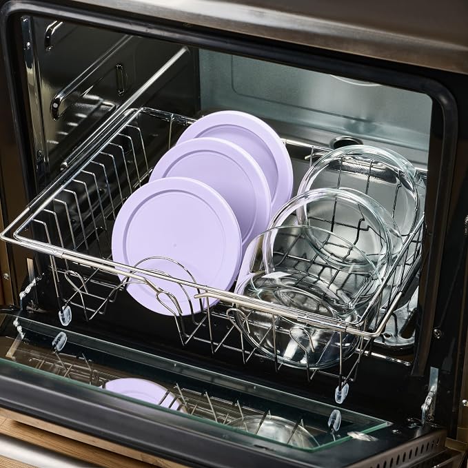 6-Piece Glass Food Storage Containers Set | 4-Cup, Leakproof | Microwave - Image 4