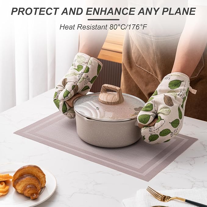 Placemats Set of 6 Washable Indoor | Outdoor Vinyl Place Mats - Image 4
